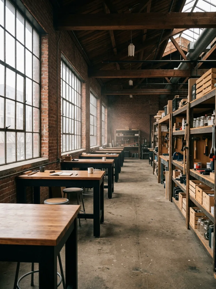 The Millwright studio floor